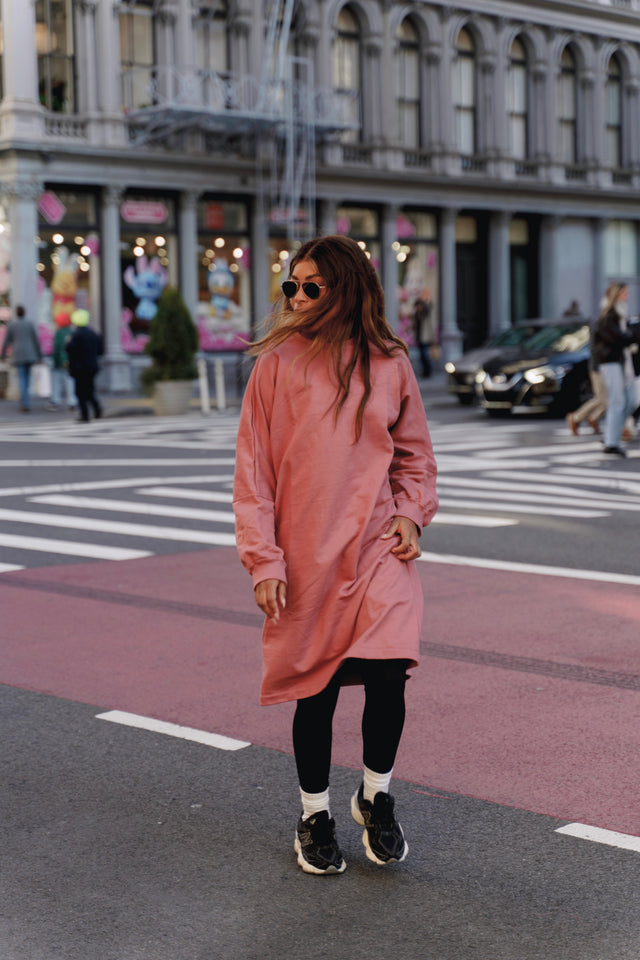 Nina Sweater dress - Rose