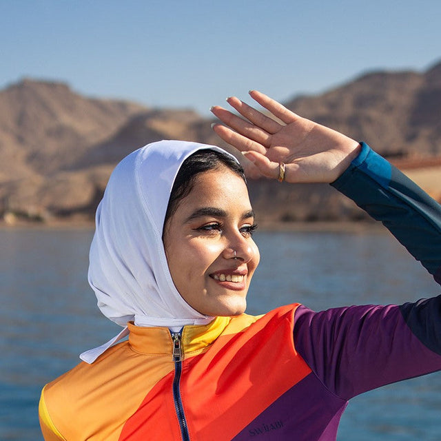 حجاب رياضي كامل التغطية للسباحة