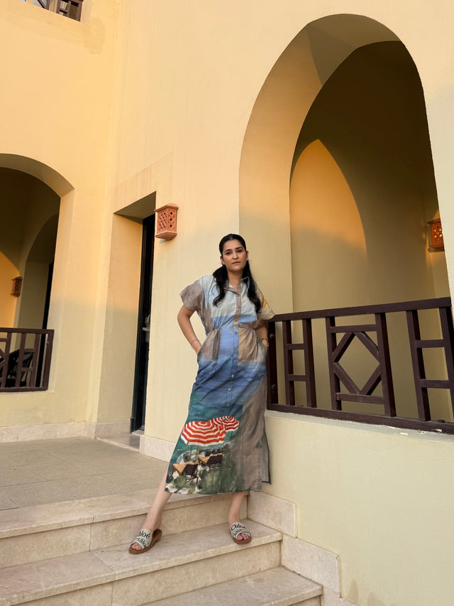 Alessia Dress in Capri Coast Print