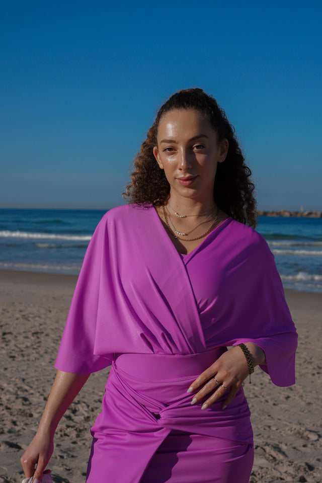 Ella set with Sofia skirt - Fushia