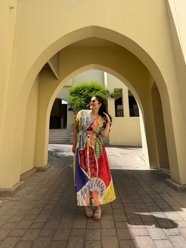 Juno Dress in Florentine Mosaic Print