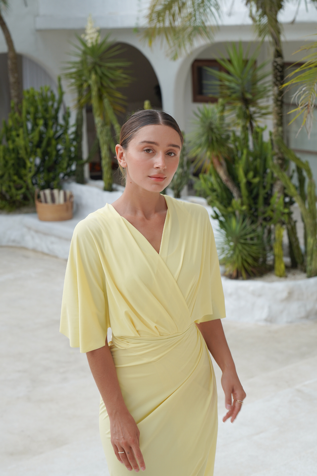 Ella swim set with real wrap skirt - Honey