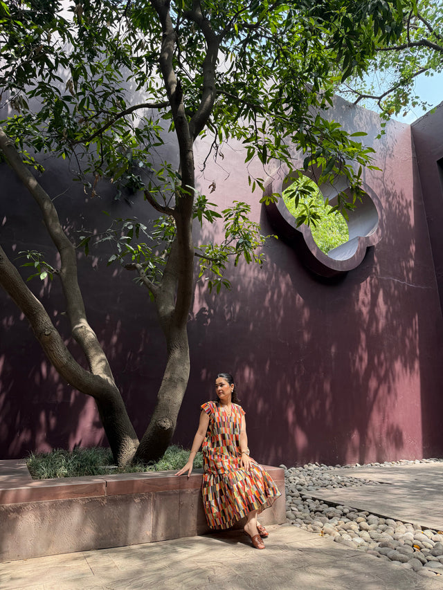 Raya Dress in Camino print