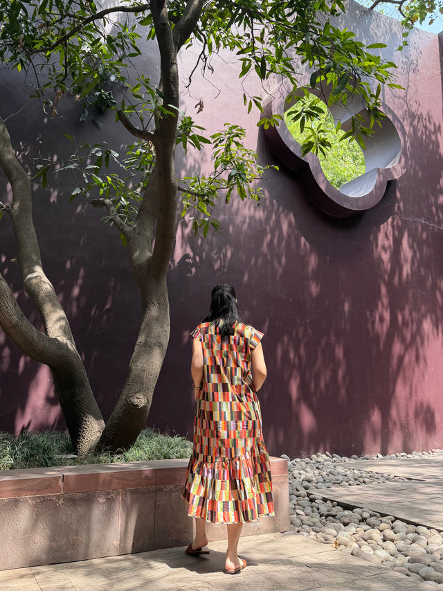 Raya Dress in Camino print