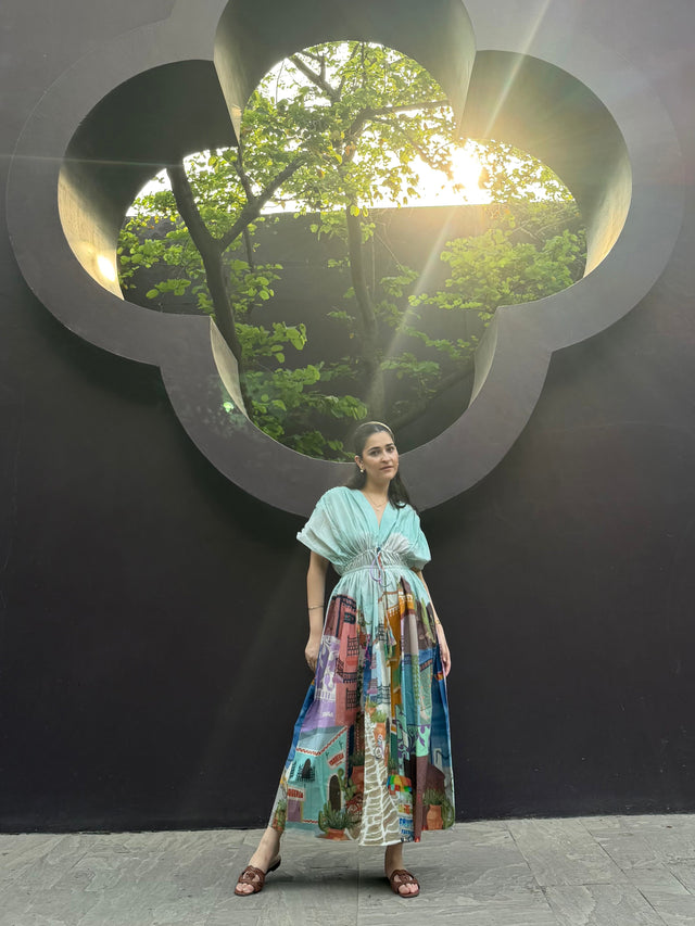 Nirvana Dress in Casa Parade print