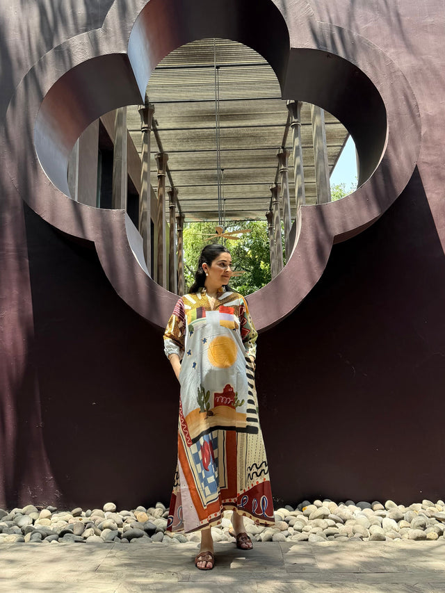 Dora Dress in Encanto print