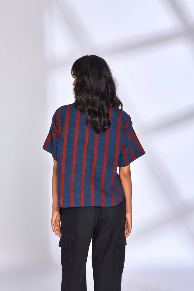 Aaroo Indigo Shirt - Shirt - Mizyana