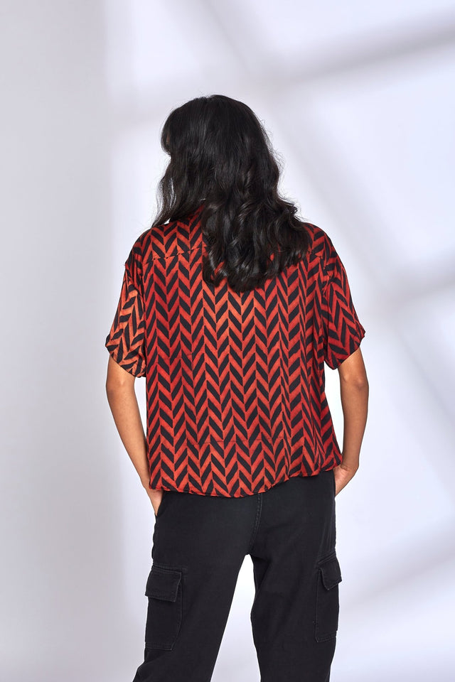 Aaroo Red Shirt - Shirt - Mizyana