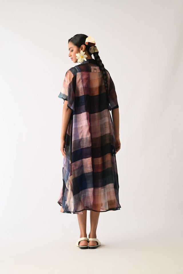 Afterglow Overlay Appliqué Dress - Dress - Mizyana