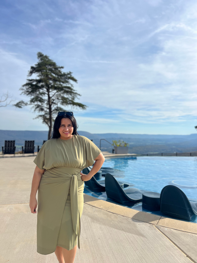 Alejandra Swim Dress – Olive