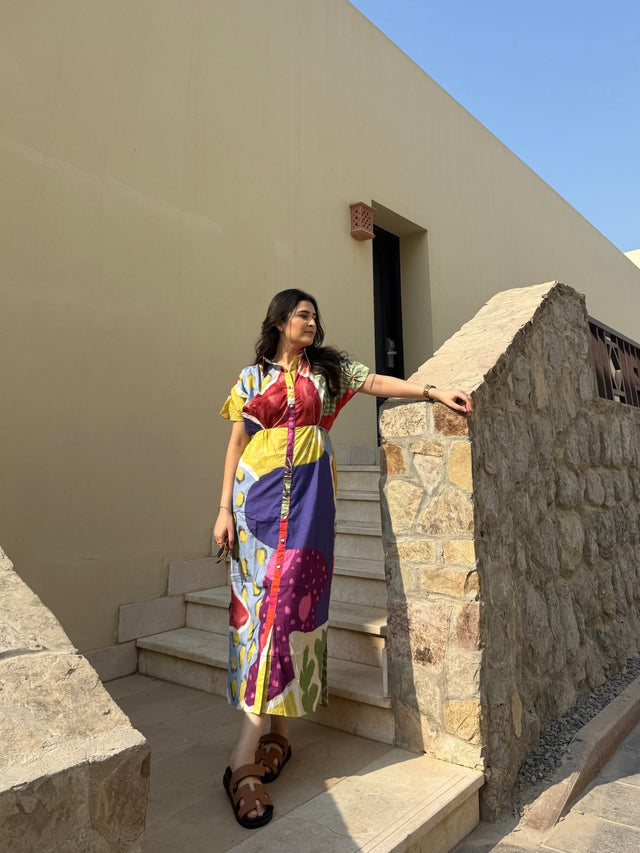 Alessia Dress in Florentine Mosaic Print - Dress - Mizyana
