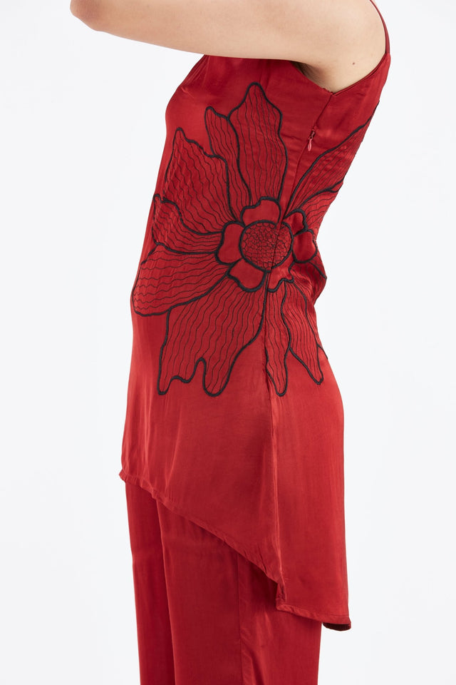 Alina Red co-ord set - Co-ord Set - Mizyana
