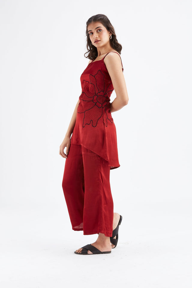 Alina Red co-ord set - Co-ord Set - Mizyana