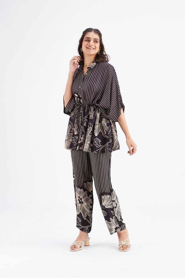 Amae Black co-ord set - Co-ord Set - Mizyana