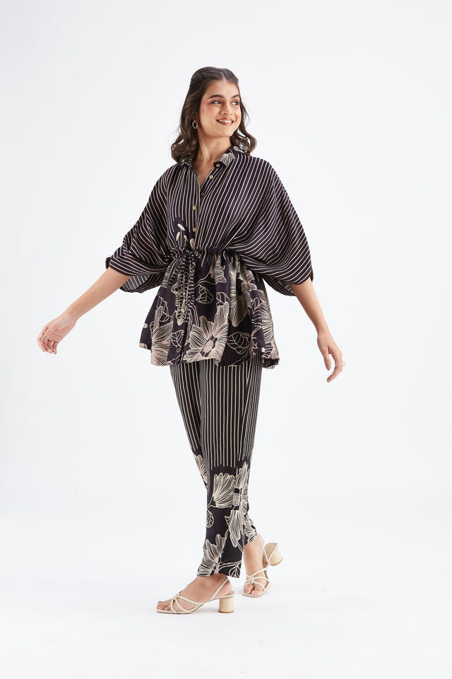 Amae Black co-ord set - Co-ord Set - Mizyana
