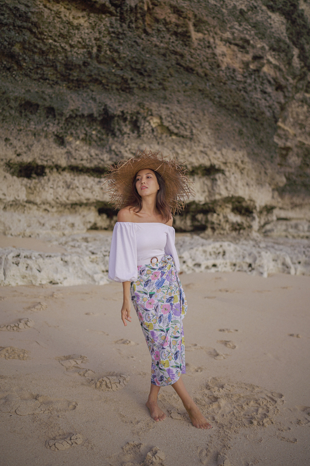 Ana swim skirt - Floral