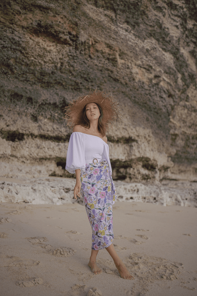 Ana swim skirt - Floral - Swim Cover-Up - Mizyana