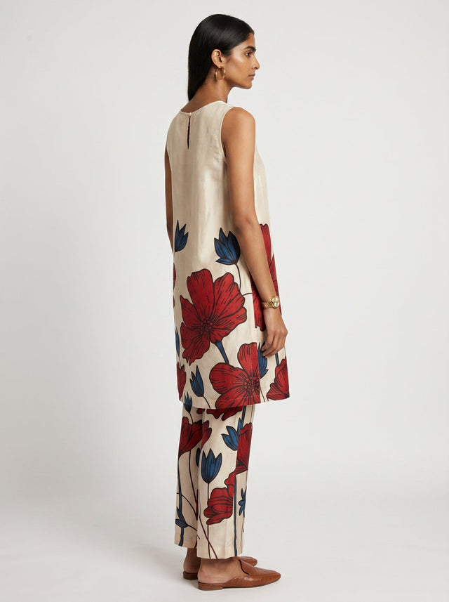 Ana White Modal Kurta set - Two-Piece Set - Mizyana