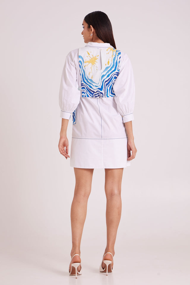 Apollo - Sunlit Tide Dress - Two-Piece Set - Mizyana