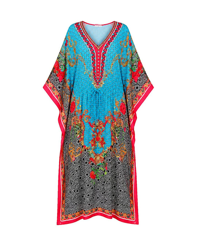 Artisan Abstract Print Kaftan - Kaftan - Mizyana