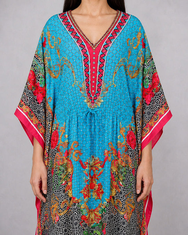 Artisan Abstract Print Kaftan - Kaftan - Mizyana