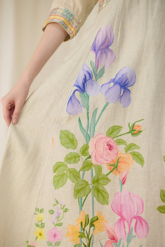 Ash Embroidered Dress - Dress - Mizyana