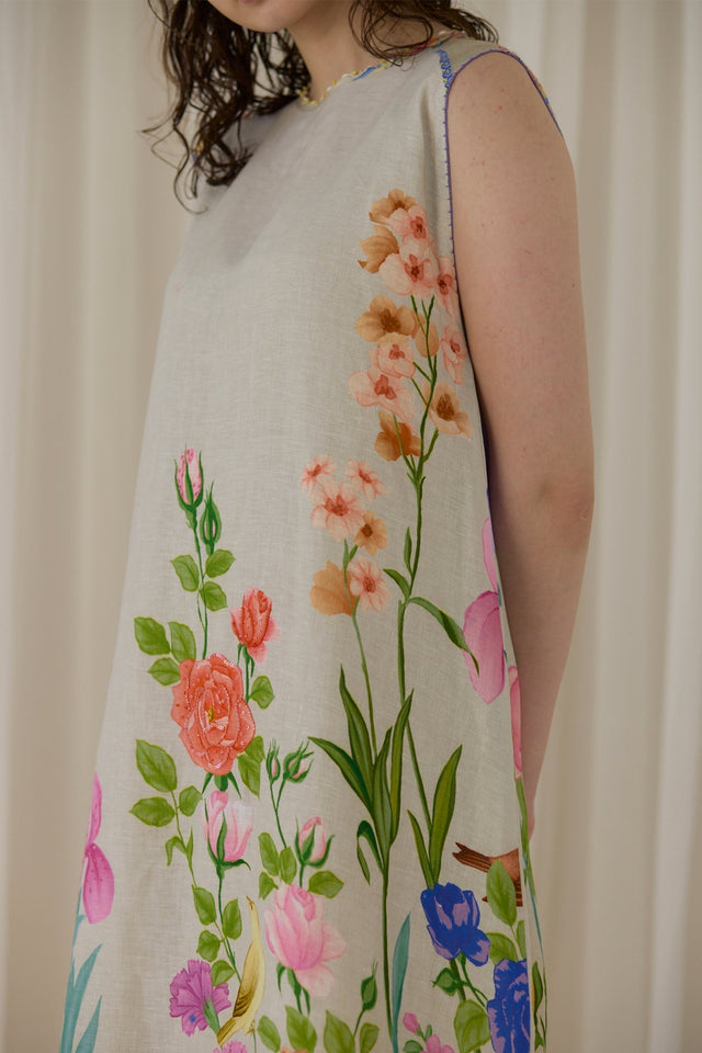Ash Floral Dress - Dress - Mizyana