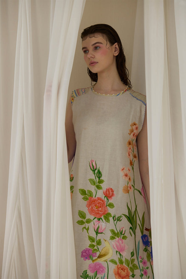Ash Floral Dress - Dress - Mizyana
