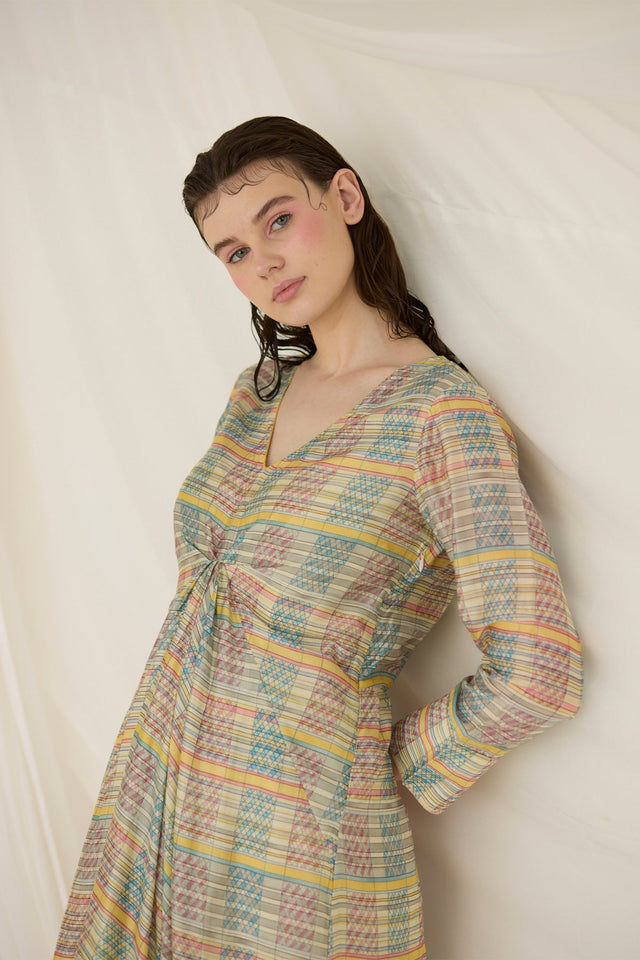 Ash Printed Kaftan - Kaftan - Mizyana