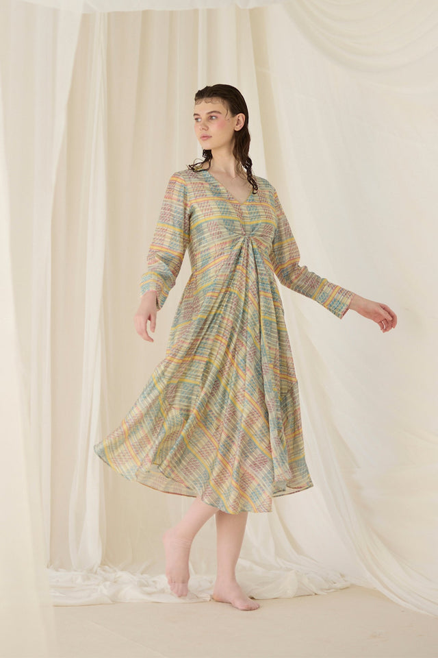 Ash Printed Kaftan - Kaftan - Mizyana