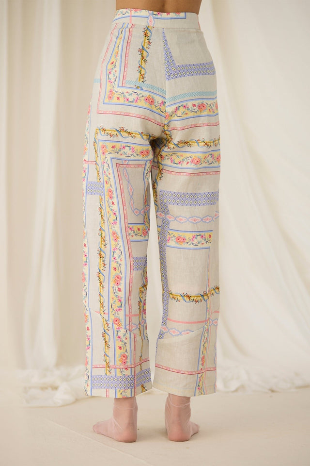Ash Printed Pants - Trousers - Mizyana