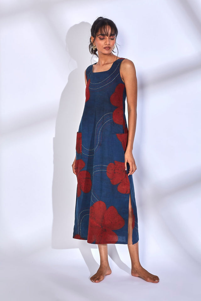 Aura Indigo Dress - Dress - Mizyana