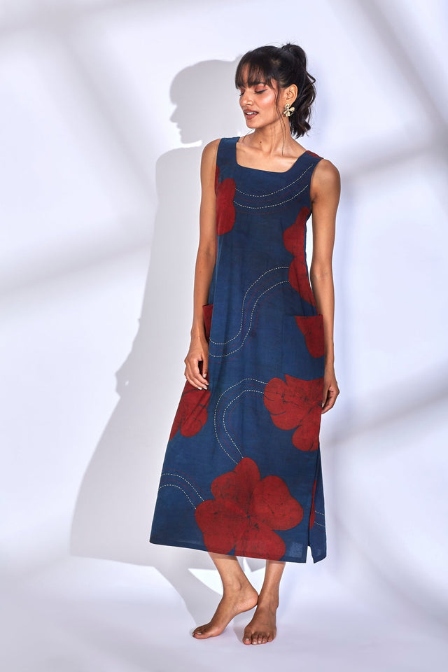 Aura Indigo Dress - Dress - Mizyana