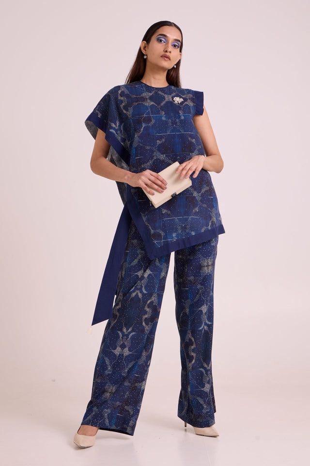 Austin - Midnight Breeze Top & Pant Set - Two-Piece Set - Mizyana