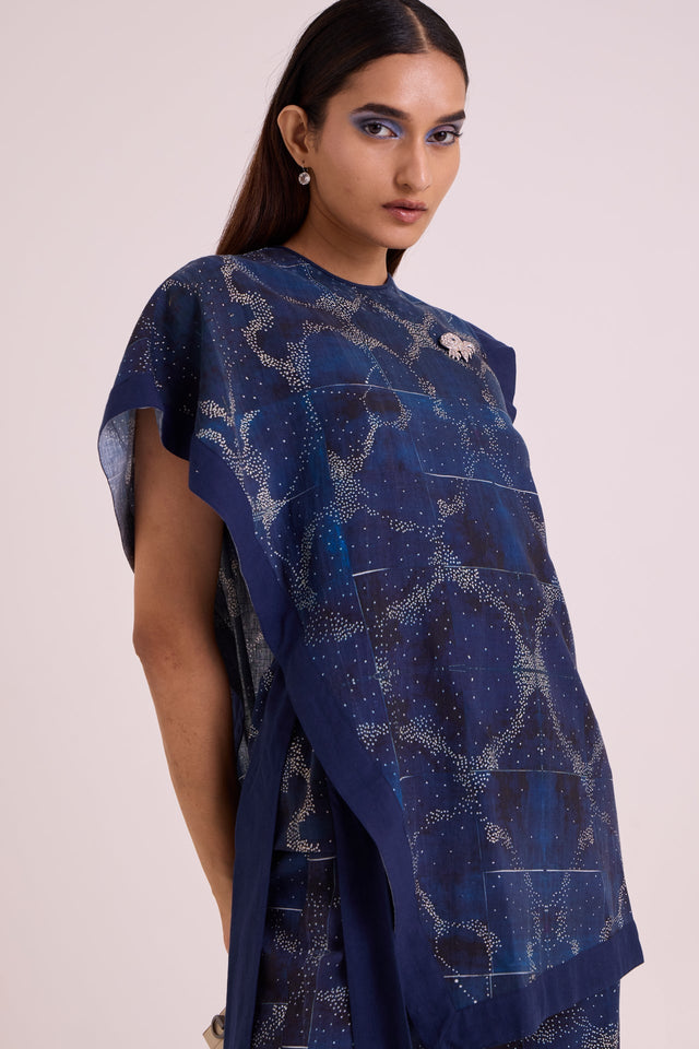 Austin - Midnight Breeze Top & Pant Set - Two-Piece Set - Mizyana