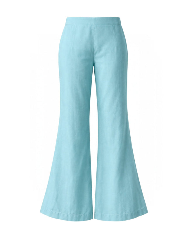 Azure Flared Trousers - Trousers - Mizyana