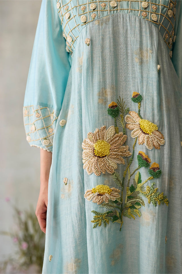Azure Layered Dress - Dress - Mizyana