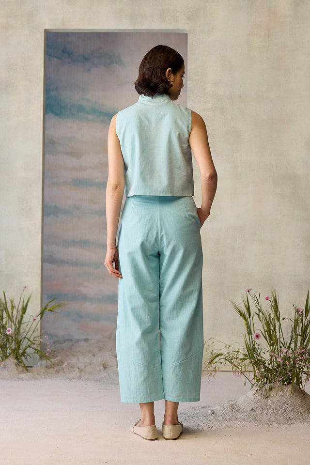 Azure Pleated Pants - Trousers - Mizyana