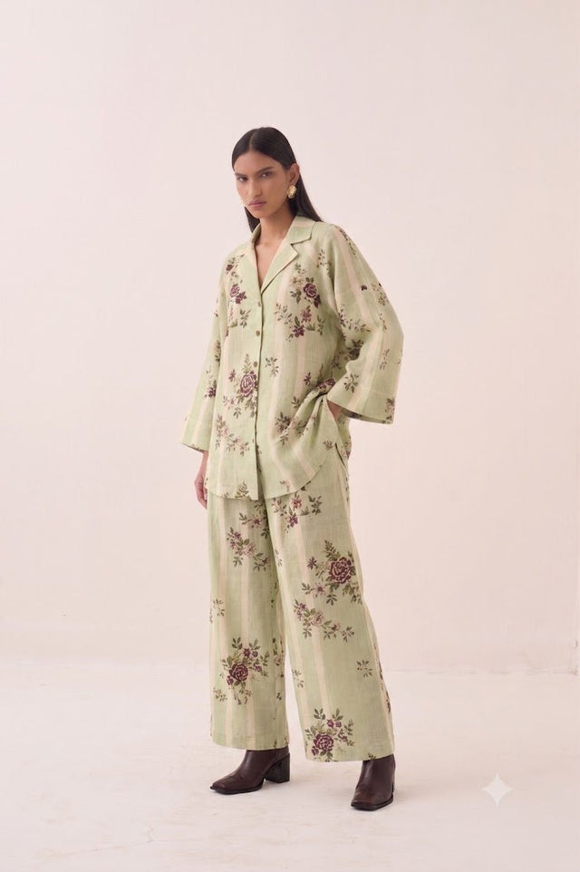 Bagiya Floral Psyflora Top Set - Two-Piece Set - Mizyana