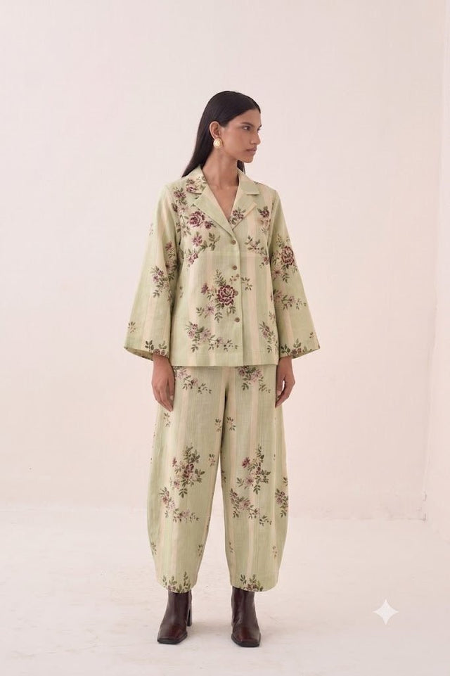 Bagiya Floral Psyflora Top Set - Two-Piece Set - Mizyana