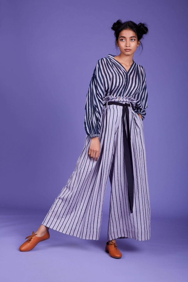 Baha Shirt and Pant Set-SS Lavender - Two-Piece Set - Mizyana