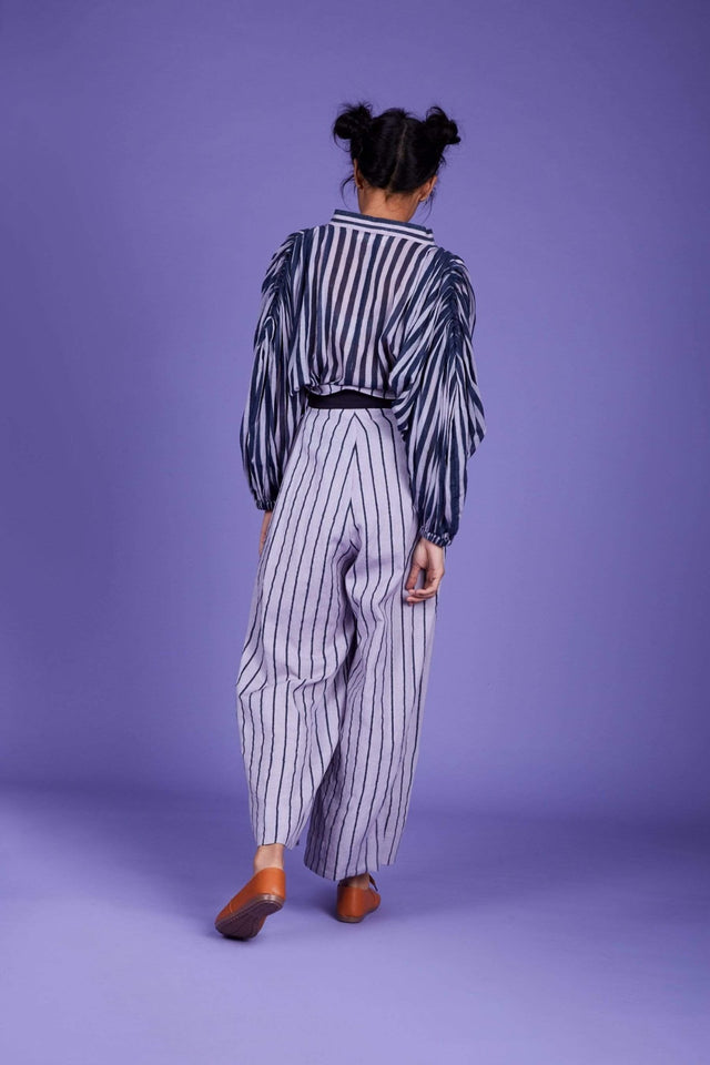 Baha Shirt and Pant Set-SS Lavender - Two-Piece Set - Mizyana
