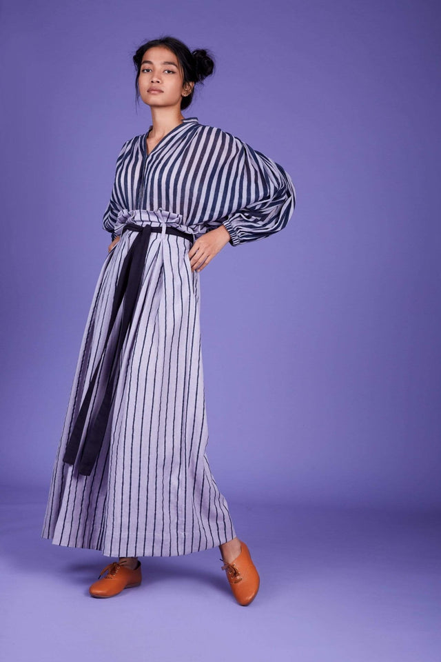 Baha Shirt and Pant Set-SS Lavender - Two-Piece Set - Mizyana