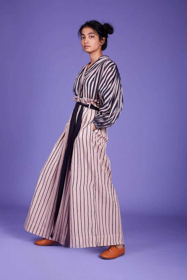 Baha Shirt and Pant Set-SS Pink - Two-Piece Set - Mizyana