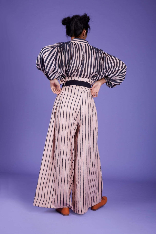 Baha Shirt and Pant Set-SS Pink - Two-Piece Set - Mizyana
