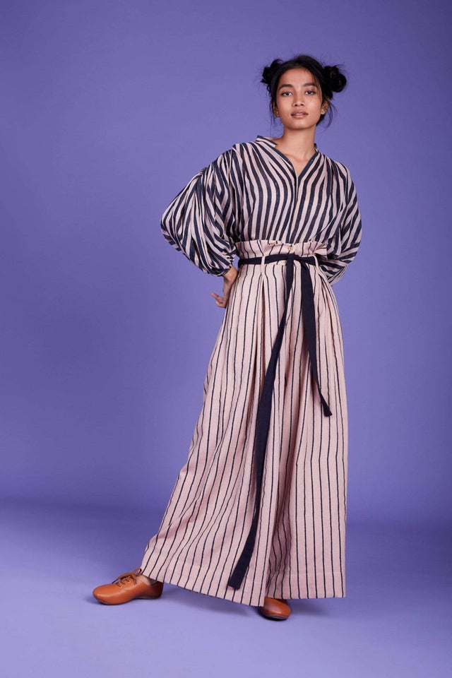 Baha Shirt and Pant Set-SS Pink - Two-Piece Set - Mizyana