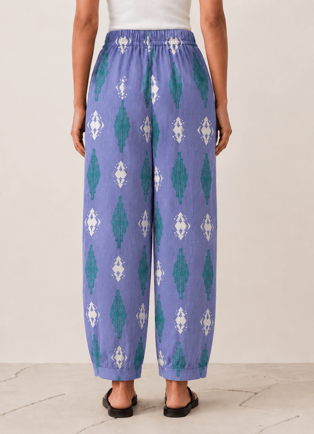 Balloon Linen Pants “lavender blue” - Trousers - Mizyana