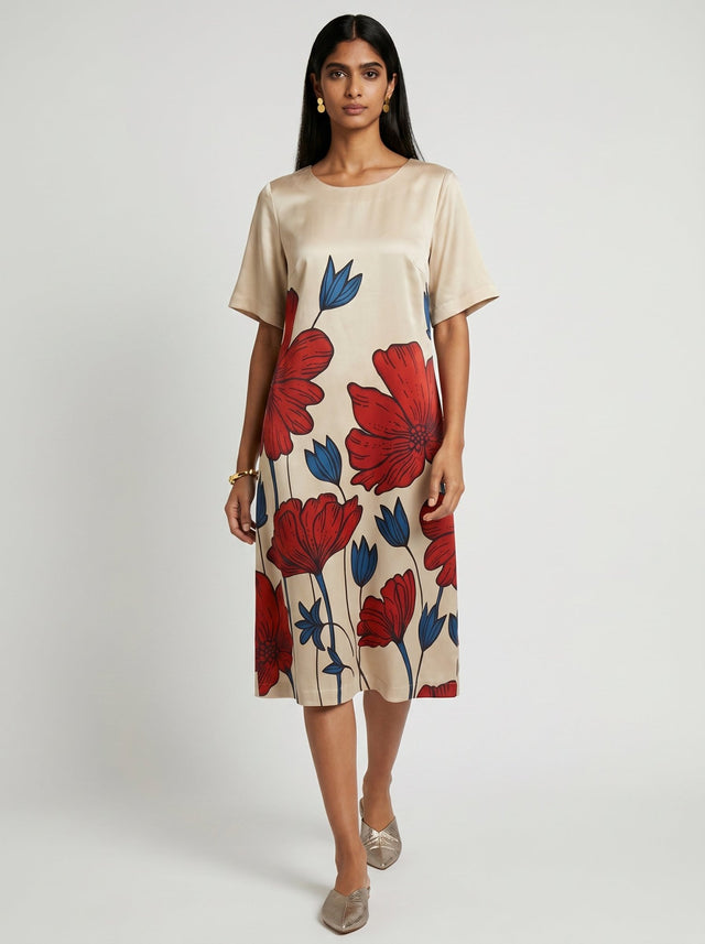 Bea White Modal Dress - Dress - Mizyana