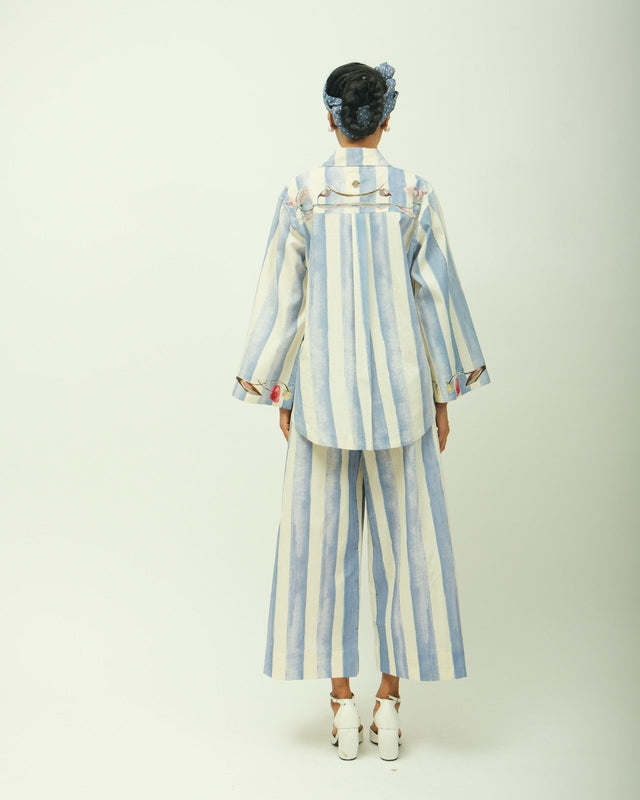 Bloomist Applique Cord Set - Co-ord Set - Mizyana