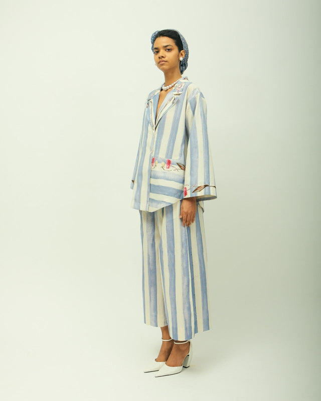 Bloomist Applique Cord Set - Co-ord Set - Mizyana